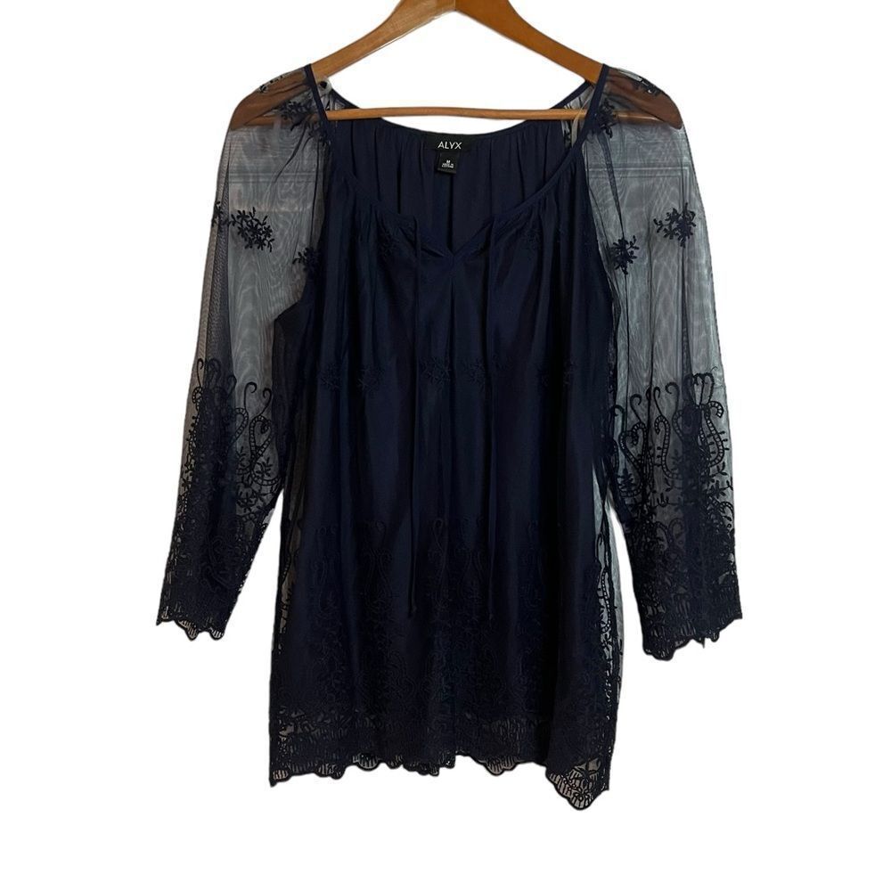 3 for $30! Alyx navy lace blouse